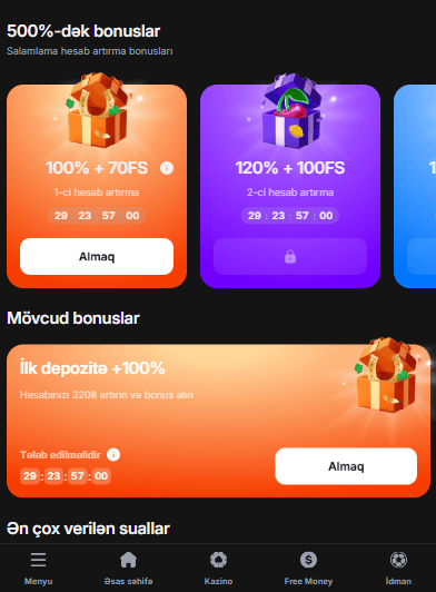 1win Azərbaycan üçün idman mərclərinə xoş gəldin bonusu