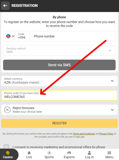 Melbet Azərbaycan promokodları