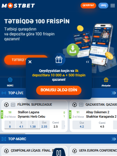 Mostbet AZ bonus