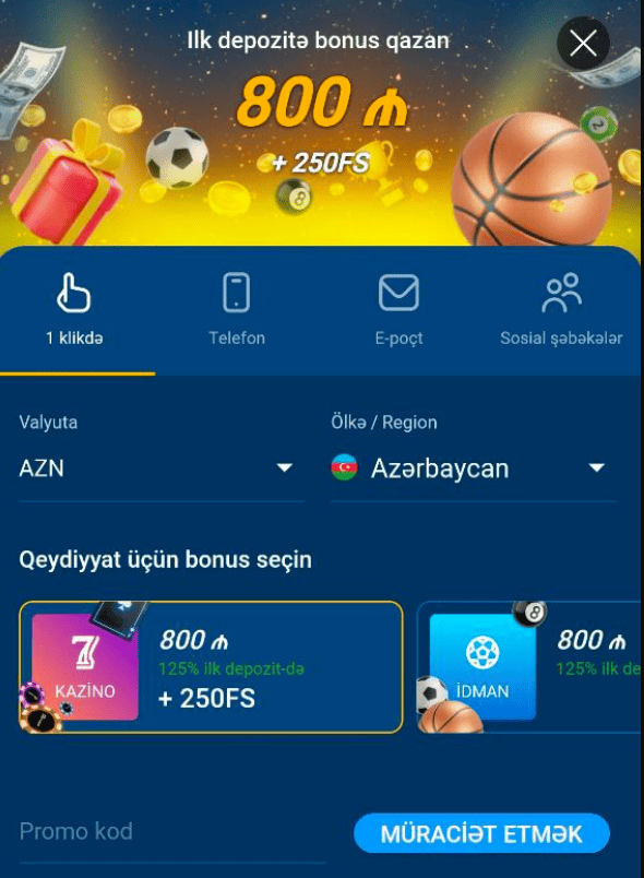 Mostbet AZ kazinosunda necə qeydiyyatdan keçmək olar - təlimatlar