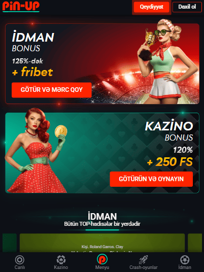 Pin-Up Azərbaycan bonus